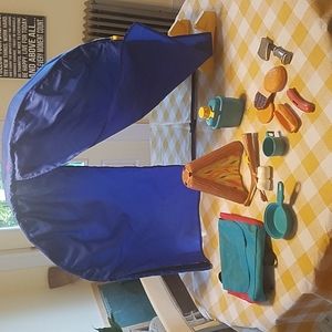 1998 Fisher Price Nature Campsite Playset